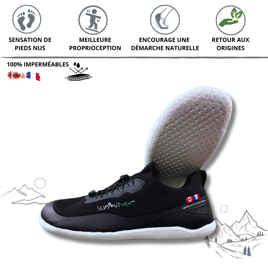 LightRunner® sea to sky - Chaussures minimalistes et imperméables