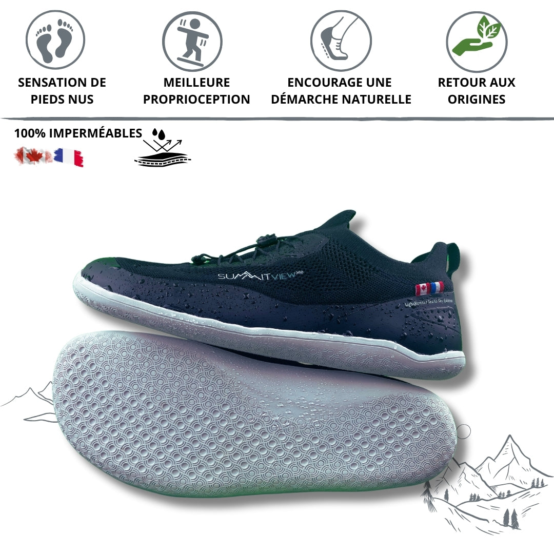 LightRunner® sea to sky - Chaussures minimalistes et imperméables