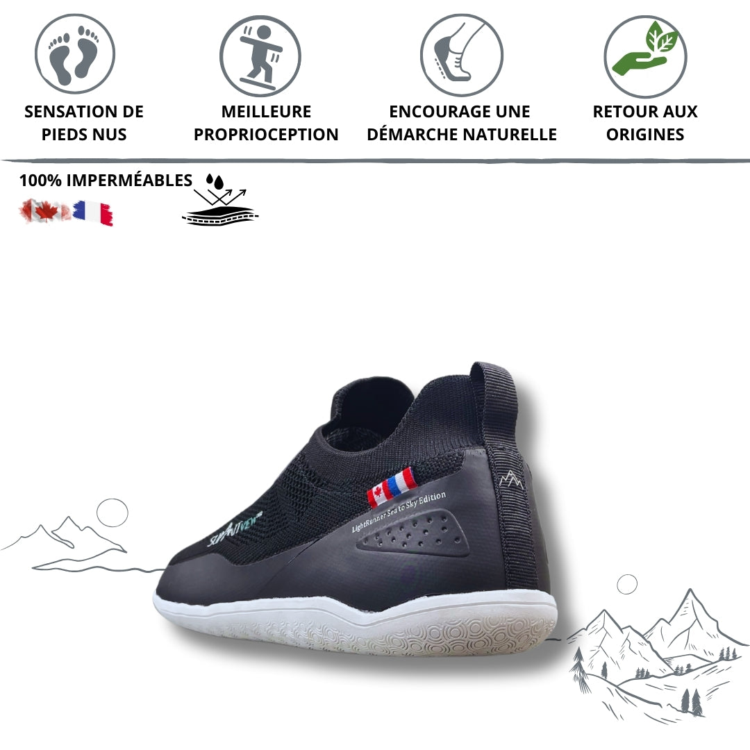 LightRunner® sea to sky - Chaussures minimalistes et imperméables